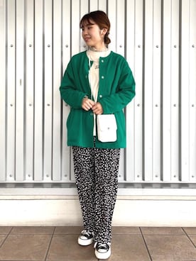 「USAコットン」｜「アイテム（パンツ）」を使った、coenたやさん（レディース・152cm）の冬コーディネート
