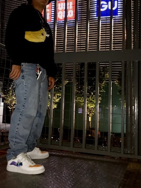「Bape」｜「アイテム（スウェット）」を使った、masakiさん（メンズ・175cm）の秋コーディネート