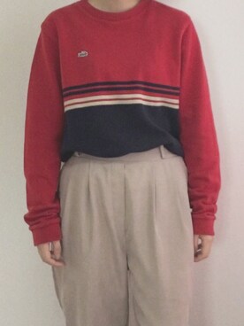 「a.g.plus（エージープラス）のアイテム（パンツ）」を使った、なかさん（レディース・154cm）の春コーディネート