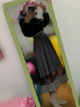 「BASE（ベース）のアイテム（ワンピース/ドレス）」を使った、ゆにょさん（レディース・157cm）の秋コーディネート