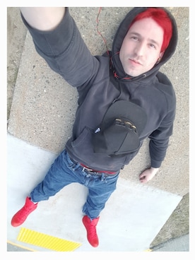 「DOPE（ドープ）のアイテム（帽子）」を使った、Darkoさん（メンズ・178cm）の秋コーディネート