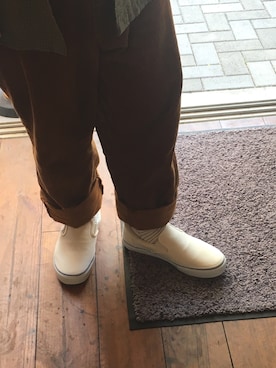 「アイテム（スリッポン）」を使った、りゅうたさん（メンズ・160cm・20代）の春コーディネート