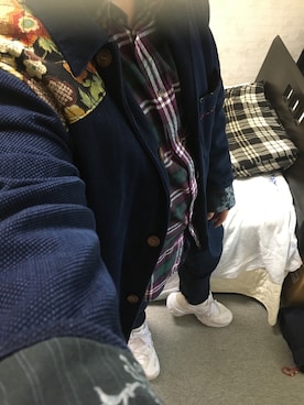 「LACOSTE」｜「アイテム（デニムジャケット）」を使った、りゅうたさん（メンズ・160cm）の春コーディネート
