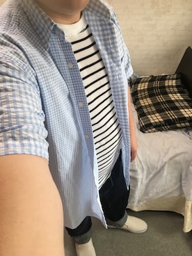 「アイテム（スリッポン）」を使った、りゅうたさん（メンズ・160cm・20代）の春コーディネート