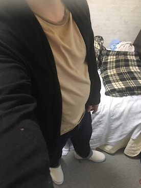 「アイテム（スリッポン）」を使った、りゅうたさん（メンズ・160cm・20代）の春コーディネート