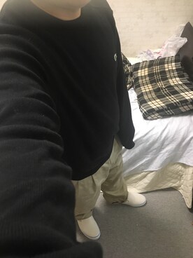「アイテム（スリッポン）」を使った、りゅうたさん（メンズ・160cm・20代）の春コーディネート