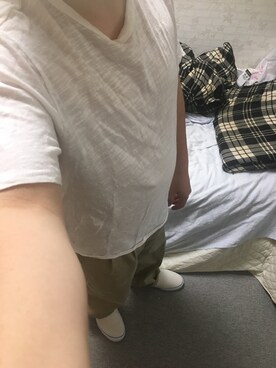 「アイテム（スリッポン）」を使った、りゅうたさん（メンズ・160cm・20代）の春コーディネート