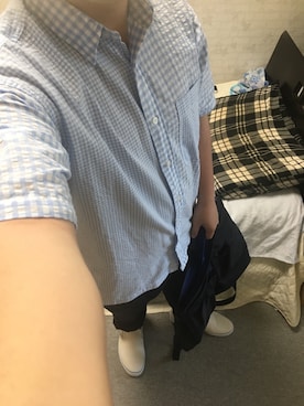 「アイテム（スリッポン）」を使った、りゅうたさん（メンズ・160cm・20代）の春コーディネート