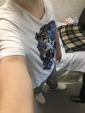 「アイテム（スリッポン）」を使った、りゅうたさん（メンズ・160cm・20代）の春コーディネート