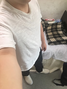 「アイテム（スリッポン）」を使った、りゅうたさん（メンズ・160cm・20代）の春コーディネート