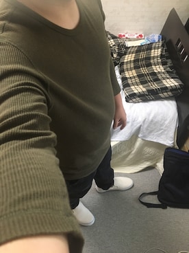 「アイテム（スリッポン）」を使った、りゅうたさん（メンズ・160cm・20代）の春コーディネート