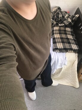 「アイテム（スリッポン）」を使った、りゅうたさん（メンズ・160cm・20代）の春コーディネート
