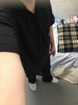 「アイテム（スリッポン）」を使った、りゅうたさん（メンズ・160cm・20代）の夏コーディネート