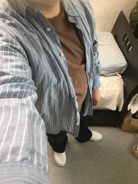 「アイテム（スリッポン）」を使った、りゅうたさん（メンズ・160cm・20代）の夏コーディネート