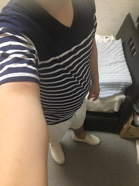 「アイテム（スリッポン）」を使った、りゅうたさん（メンズ・160cm・20代）の夏コーディネート