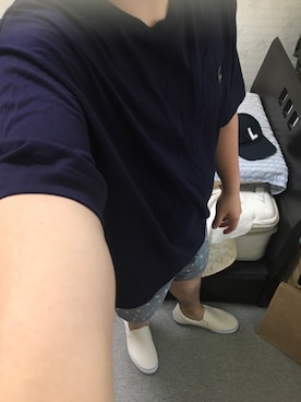 「ネイビー×グレー」｜りゅうたさん（メンズ・160cm・20代）の夏コーディネート