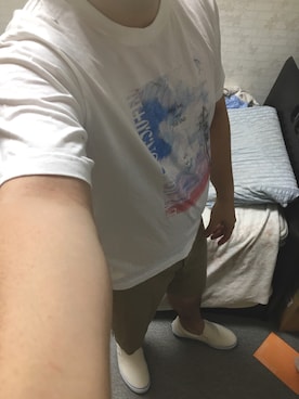 「アイテム（スリッポン）」を使った、りゅうたさん（メンズ・160cm・20代）の夏コーディネート