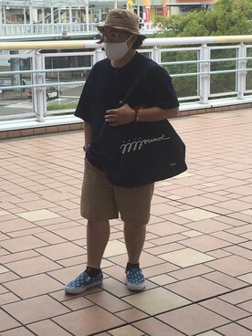 「アイテム（スリッポン）」を使った、りゅうたさん（メンズ・160cm・20代）の夏コーディネート