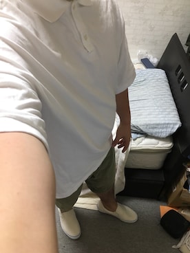 「アイテム（スリッポン）」を使った、りゅうたさん（メンズ・160cm・20代）の夏コーディネート