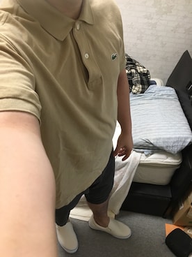 「アイテム（スリッポン）」を使った、りゅうたさん（メンズ・160cm・20代）の夏コーディネート