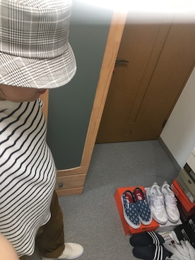 「アイテム（スリッポン）」を使った、りゅうたさん（メンズ・160cm・20代）の夏コーディネート