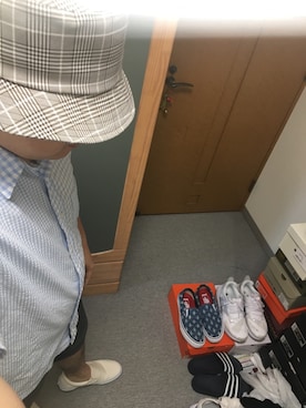 「アイテム（スリッポン）」を使った、りゅうたさん（メンズ・160cm・20代）の夏コーディネート