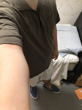 「アイテム（スリッポン）」を使った、りゅうたさん（メンズ・160cm・20代）の夏コーディネート