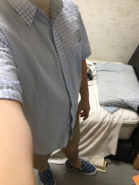 「アイテム（スリッポン）」を使った、りゅうたさん（メンズ・160cm・20代）の夏コーディネート