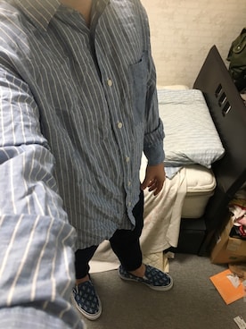 「アイテム（スリッポン）」を使った、りゅうたさん（メンズ・160cm・20代）の夏コーディネート