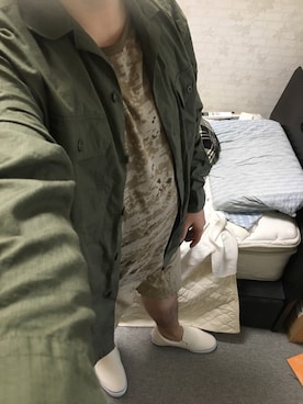 「アイテム（スリッポン）」を使った、りゅうたさん（メンズ・160cm・20代）の夏コーディネート