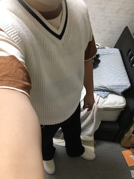 「アイテム（スリッポン）」を使った、りゅうたさん（メンズ・160cm・20代）の夏コーディネート