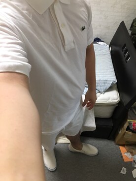 「アイテム（スリッポン）」を使った、りゅうたさん（メンズ・160cm・20代）の夏コーディネート