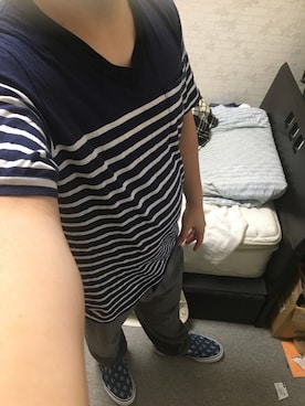 「アイテム（スリッポン）」を使った、りゅうたさん（メンズ・160cm・20代）の夏コーディネート