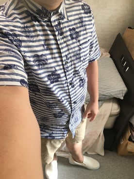 「アイテム（スリッポン）」を使った、りゅうたさん（メンズ・160cm・20代）の夏コーディネート