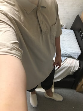 「アイテム（スリッポン）」を使った、りゅうたさん（メンズ・160cm・20代）の夏コーディネート