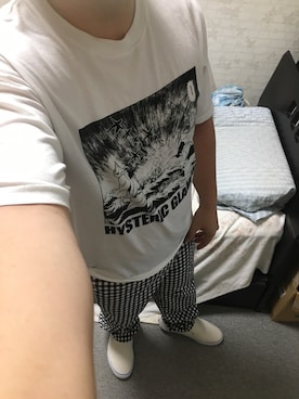 「アイテム（スリッポン）」を使った、りゅうたさん（メンズ・160cm・20代）の夏コーディネート