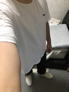「アイテム（スリッポン）」を使った、りゅうたさん（メンズ・160cm・20代）の秋コーディネート
