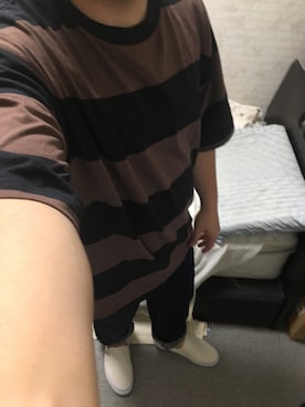 「アイテム（スリッポン）」を使った、りゅうたさん（メンズ・160cm・20代）の秋コーディネート