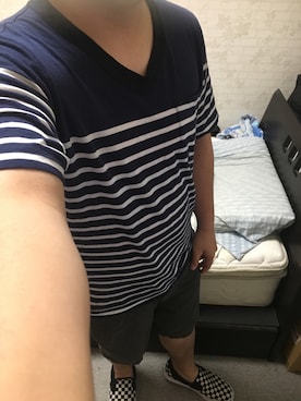 「アイテム（スリッポン）」を使った、りゅうたさん（メンズ・160cm・20代）の秋コーディネート