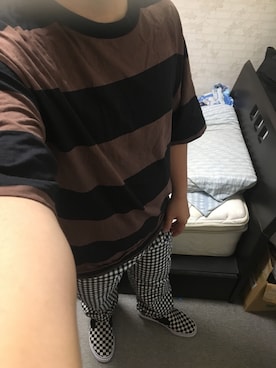 「アイテム（スリッポン）」を使った、りゅうたさん（メンズ・160cm・20代）の秋コーディネート