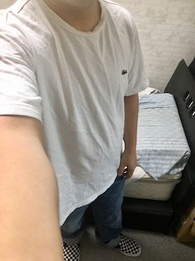 「アイテム（スリッポン）」を使った、りゅうたさん（メンズ・160cm・20代）の秋コーディネート