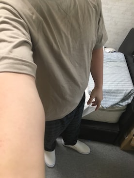 「アイテム（スリッポン）」を使った、りゅうたさん（メンズ・160cm・20代）の秋コーディネート