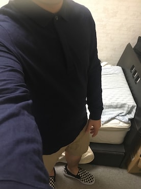 「アイテム（スリッポン）」を使った、りゅうたさん（メンズ・160cm・20代）の秋コーディネート