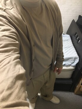 「アイテム（スリッポン）」を使った、りゅうたさん（メンズ・160cm・20代）の秋コーディネート