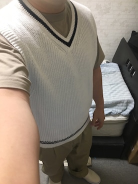 「アイテム（スリッポン）」を使った、りゅうたさん（メンズ・160cm・20代）の秋コーディネート