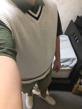 「アイテム（スリッポン）」を使った、りゅうたさん（メンズ・160cm・20代）の秋コーディネート