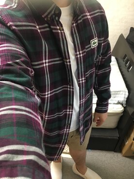「アイテム（スリッポン）」を使った、りゅうたさん（メンズ・160cm・20代）の秋コーディネート