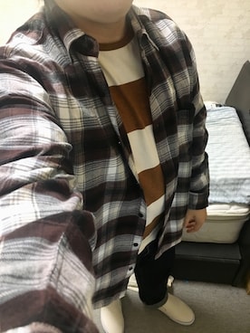 「アイテム（スリッポン）」を使った、りゅうたさん（メンズ・160cm・20代）の秋コーディネート