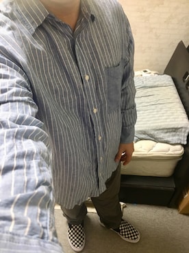 「アイテム（スリッポン）」を使った、りゅうたさん（メンズ・160cm・20代）の秋コーディネート