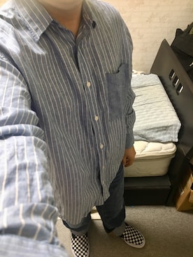 「アイテム（スリッポン）」を使った、りゅうたさん（メンズ・160cm・20代）の秋コーディネート
